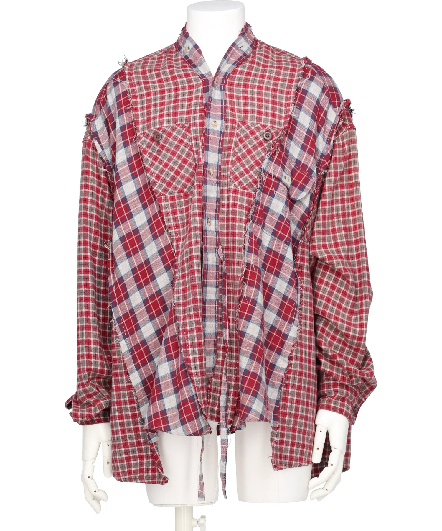DISCOVERED(ディスカバード) NEWSED / DOCKING WIDE CHECK CHINA SHIRT