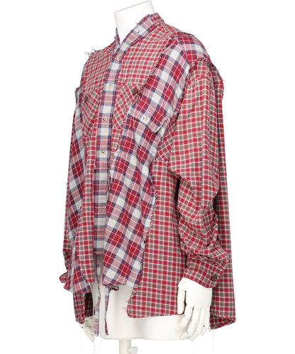 NEWSED / DOCKING WIDE CHECK CHINA SHIRT