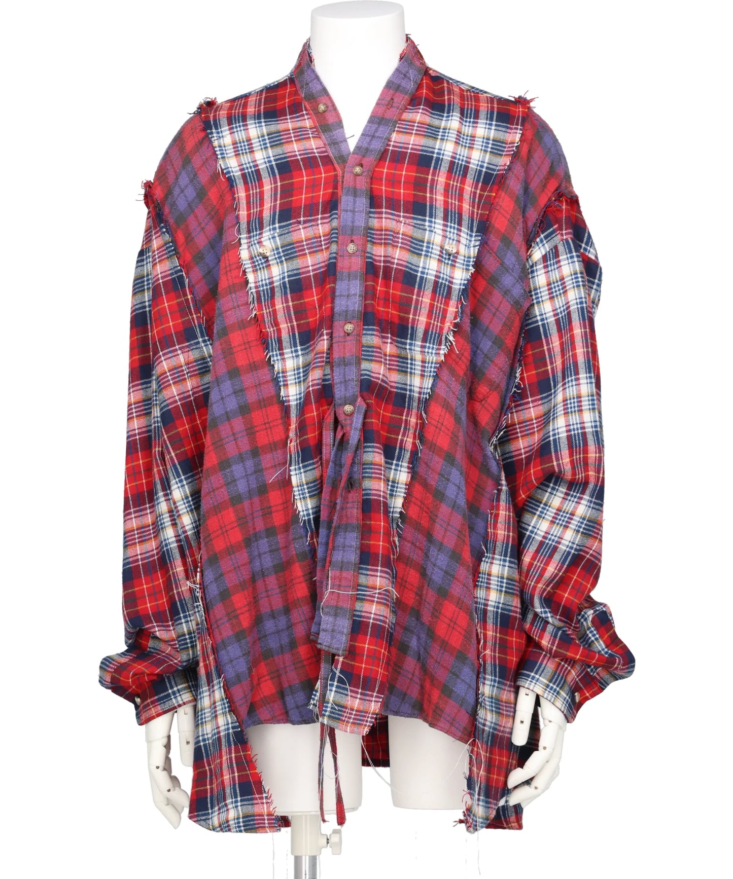 DISCOVERED(ディスカバード) NEWSED / DOCKING WIDE CHECK CHINA SHIRT