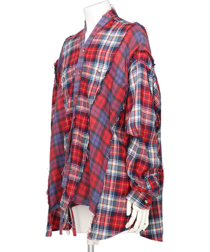 NEWSED / DOCKING WIDE CHECK CHINA SHIRT