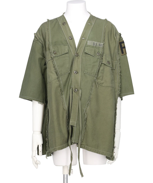 DISCOVERED(ディスカバード) NEWSED / DOCKING MILITARY SAMUE SHIRT