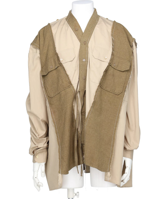 DISCOVERED(ディスカバード) NEWSED / DOCKING MILITARY SAMUE SHIRT