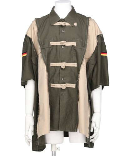 DISCOVERED(ディスカバード) NEWSED / DOCKING MILITARY CHINA SHIRT
