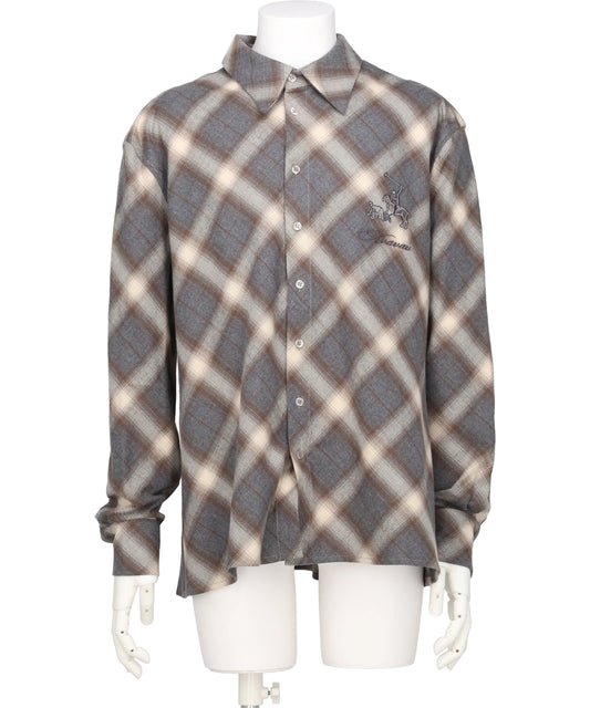 AVAVAV(アヴァヴァヴ)SHIRT CHECKED GREY