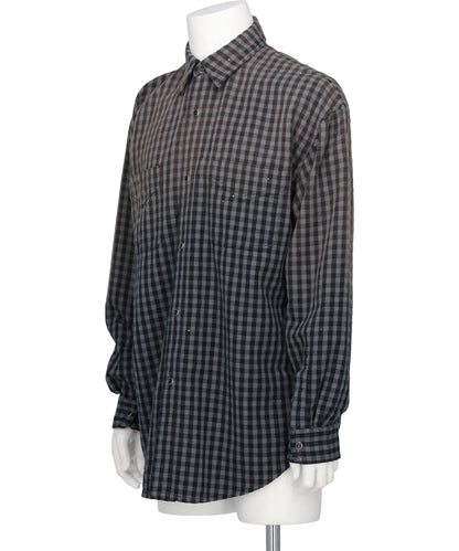 FADED SPARKLING PLAID SHIRT