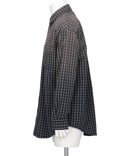 FADED SPARKLING PLAID SHIRT