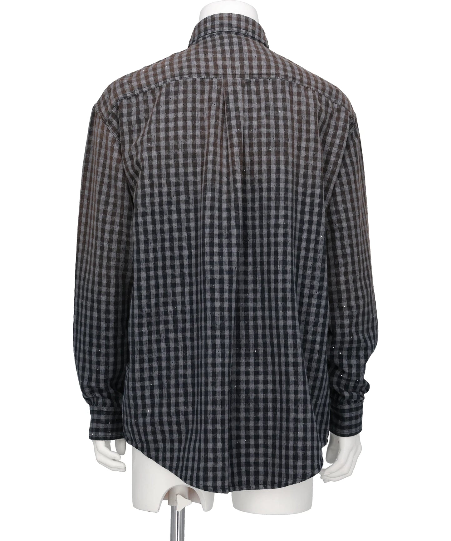 FADED SPARKLING PLAID SHIRT