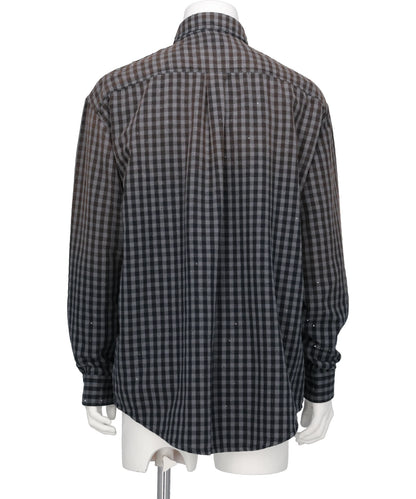 FADED SPARKLING PLAID SHIRT