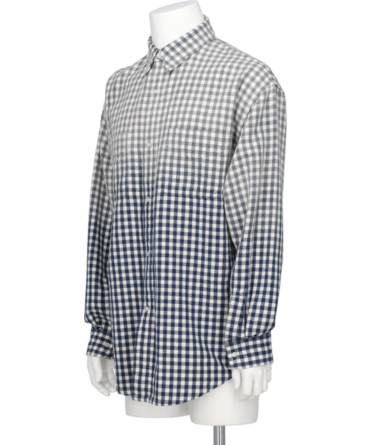 FADED SPARKLING PLAID SHIRT