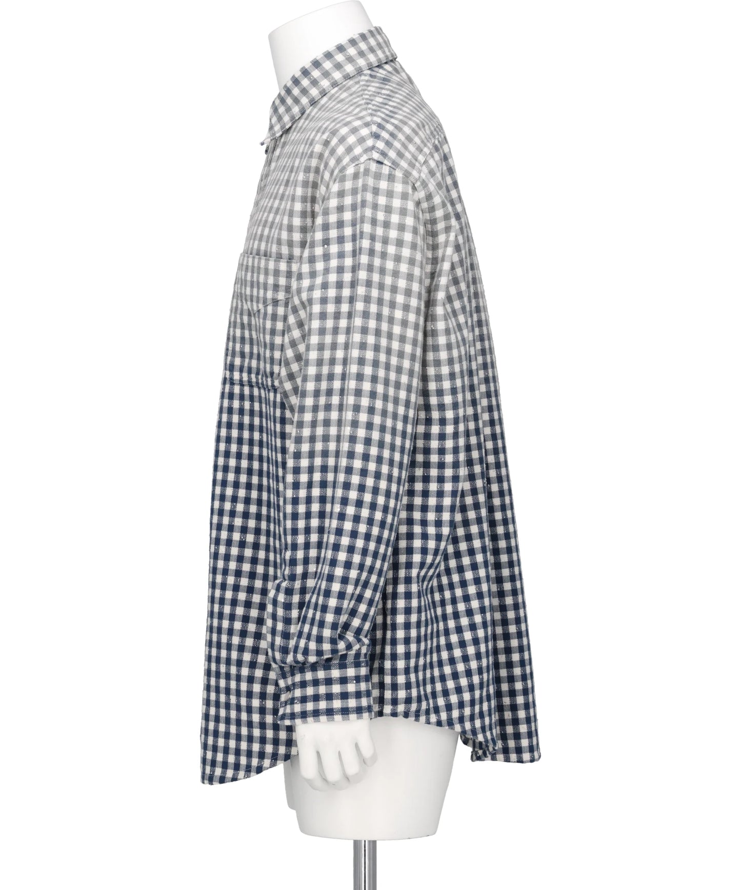 FADED SPARKLING PLAID SHIRT