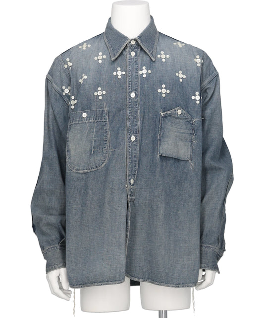 DAIRIKU(ダイリク) 2026SS "BENJAMIN"BUTTON 8-OZ DENIM WORK SHIRT 26SS-D4
