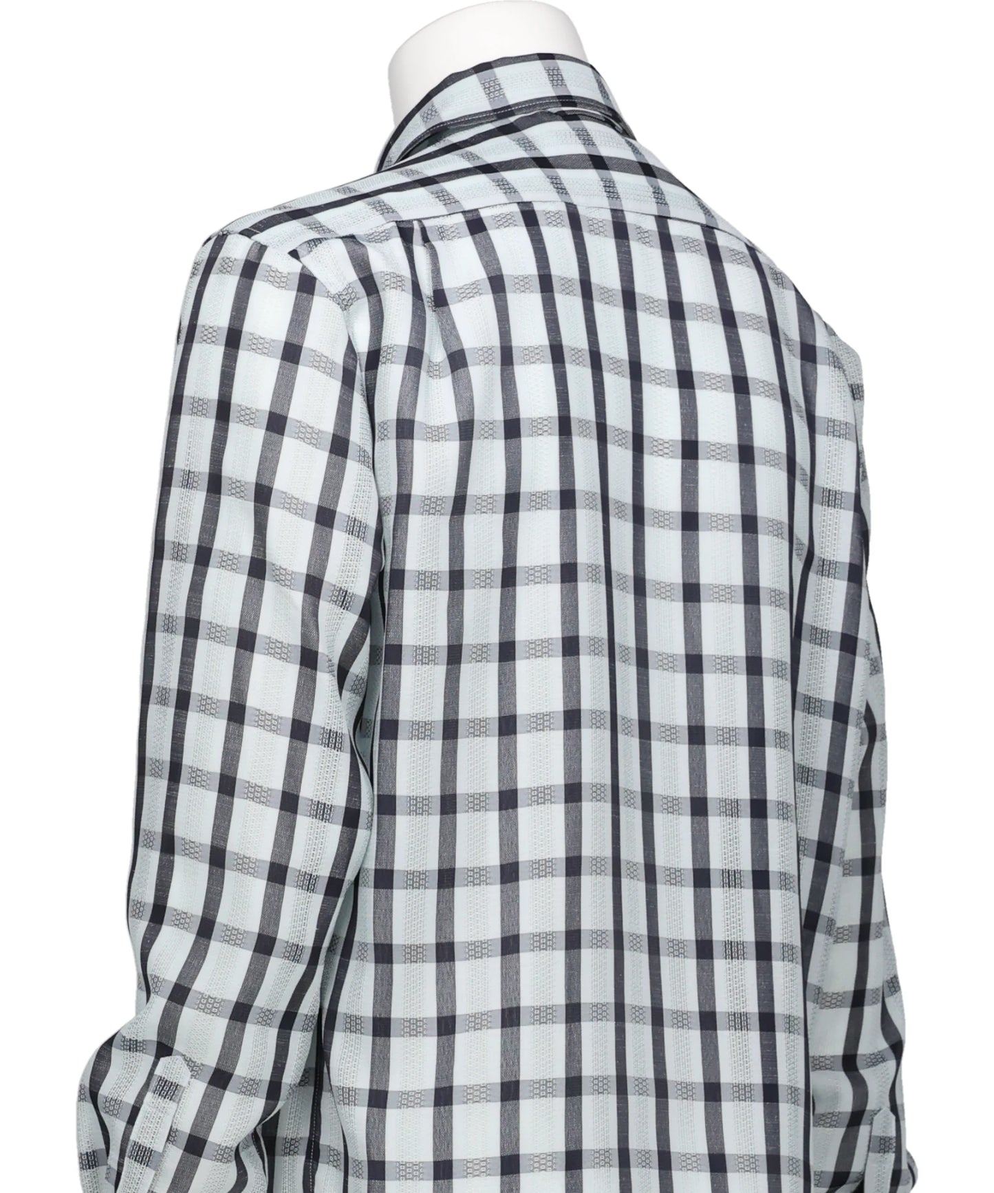 "LENO WEAVE"W-PKT DRESS L-S SHIRT