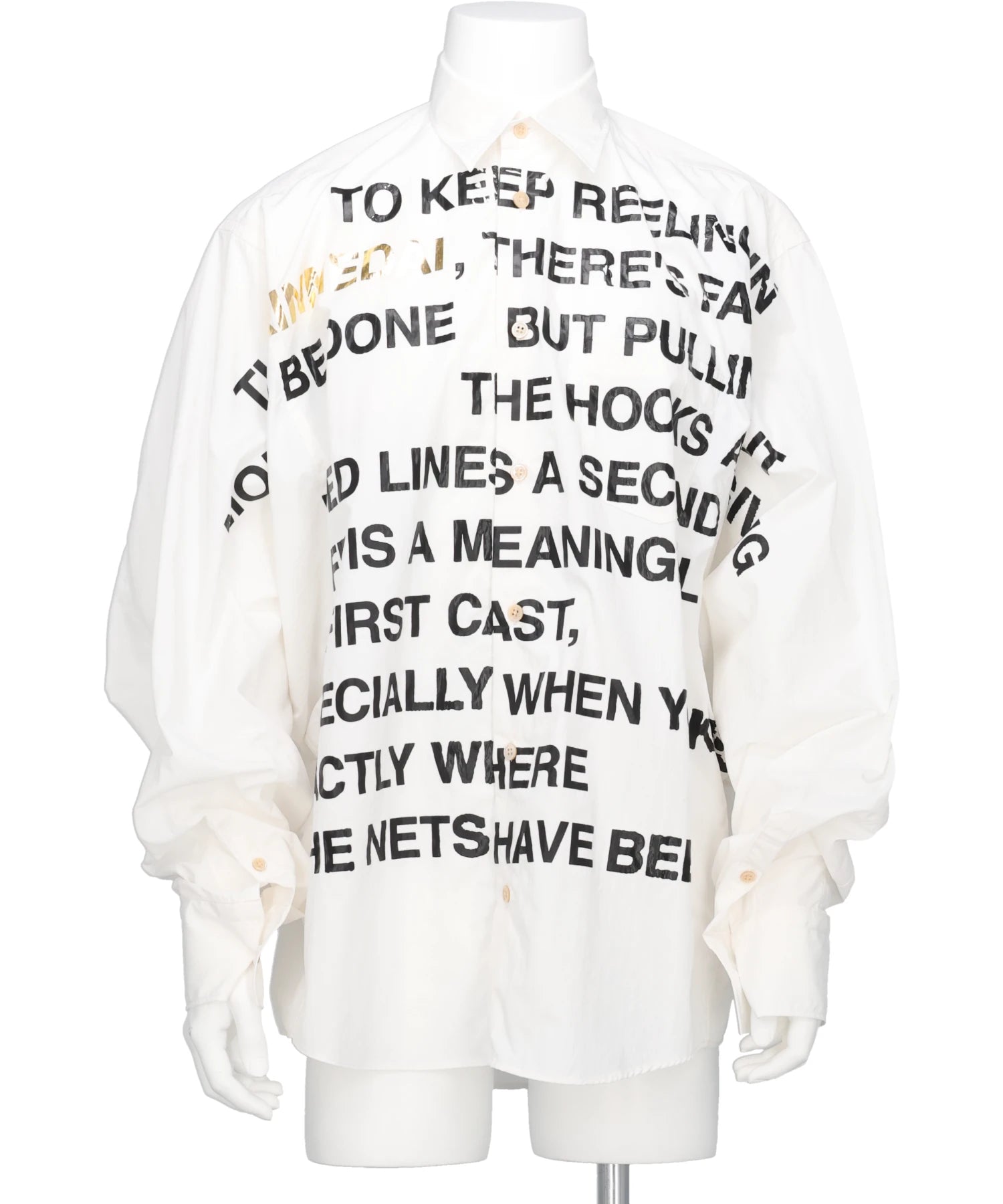 doublet(ダブレット) 2026SS KINMEDAI LINE MESSAGE SHIRT 26SS42SH172