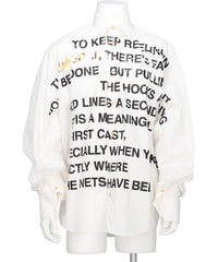 doublet(ダブレット) 2026SS KINMEDAI LINE MESSAGE SHIRT 26SS42SH172