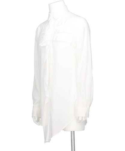 LEFT-FRONT TUCK RAYON SHIRT