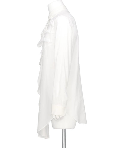 LEFT-FRONT TUCK RAYON SHIRT