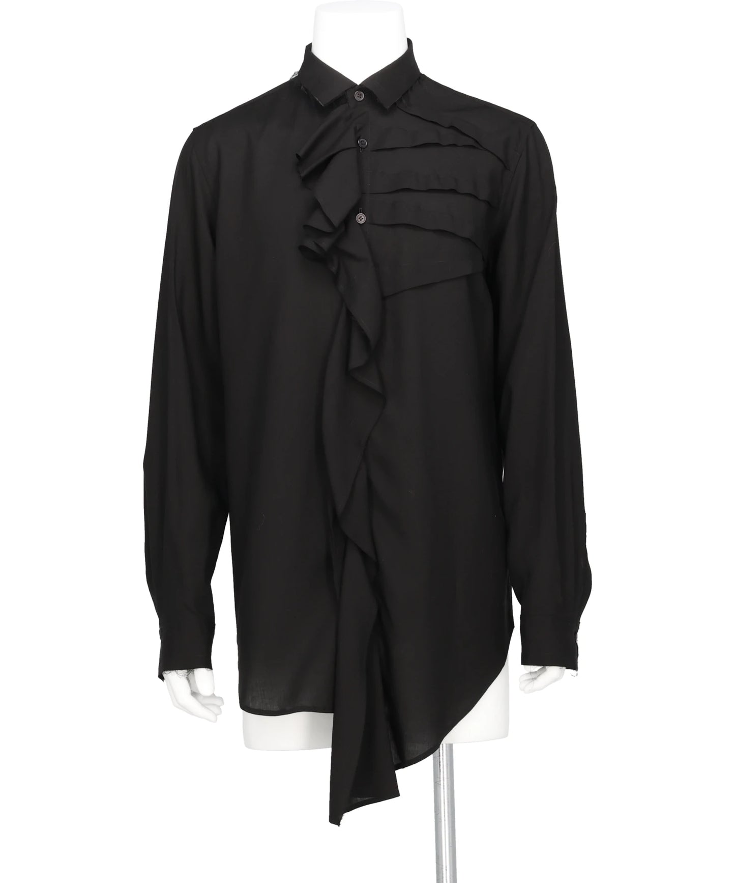 sulvam(サルバム) 2026SS LEFT-FRONT TUCK RAYON SHIRT MX-B04-010