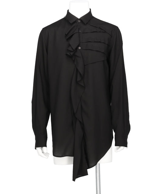 sulvam(サルバム) 2026SS LEFT-FRONT TUCK RAYON SHIRT MX-B04-010