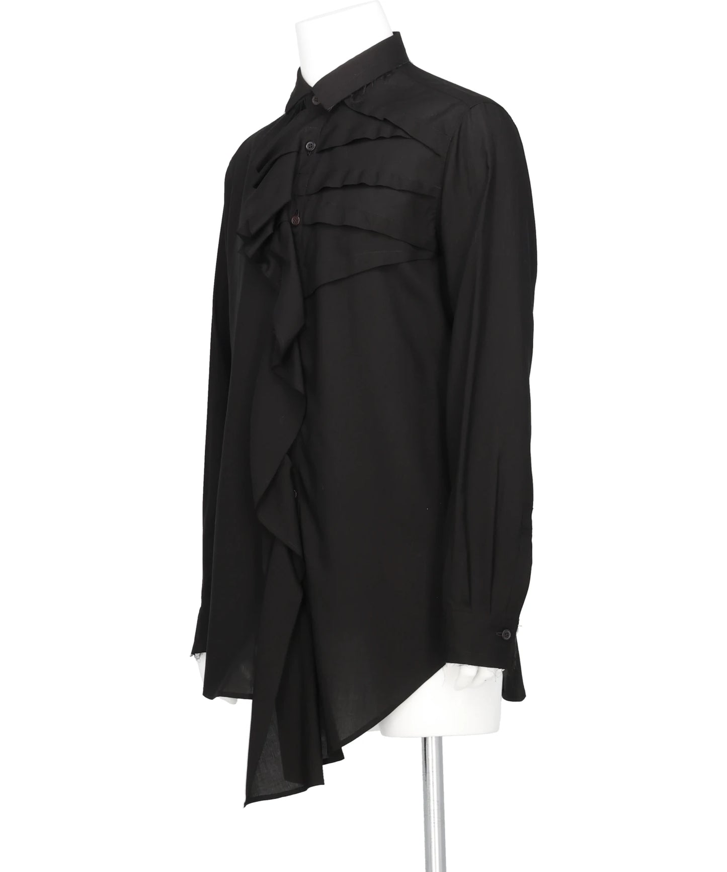 LEFT-FRONT TUCK RAYON SHIRT