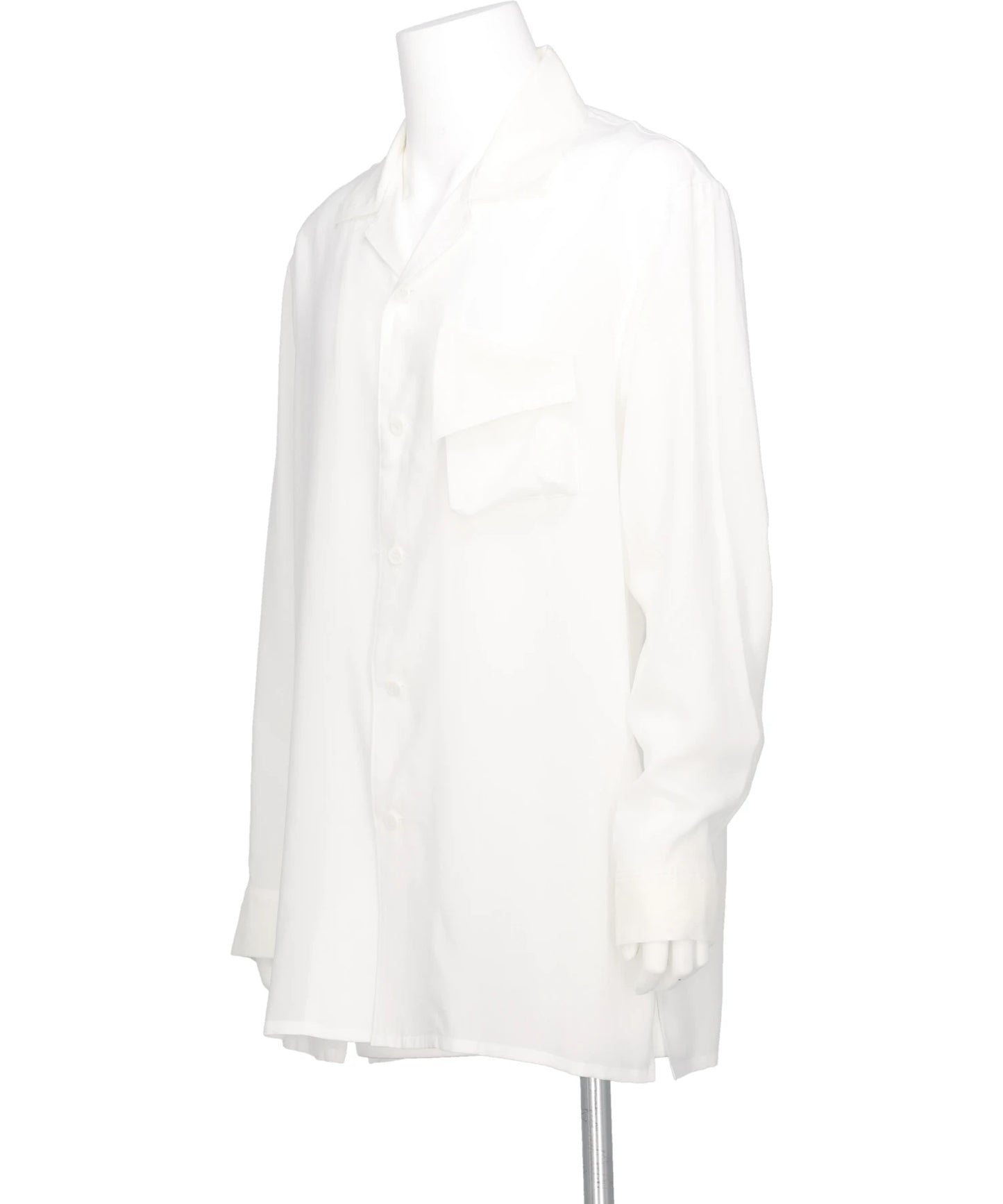 OPEN-COLLAR RAYON SHIRT