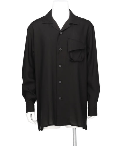 sulvam(サルバム) 2026SS OPEN-COLLAR RAYON SHIRT MX-B05-010