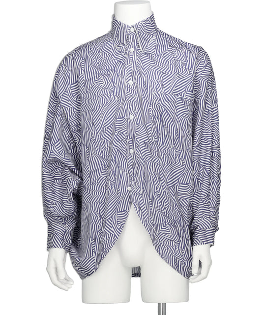 sulvam(サルバム) 2026SS CRAZY STRIPE DOLMAN SHIRT  MX-B07-020