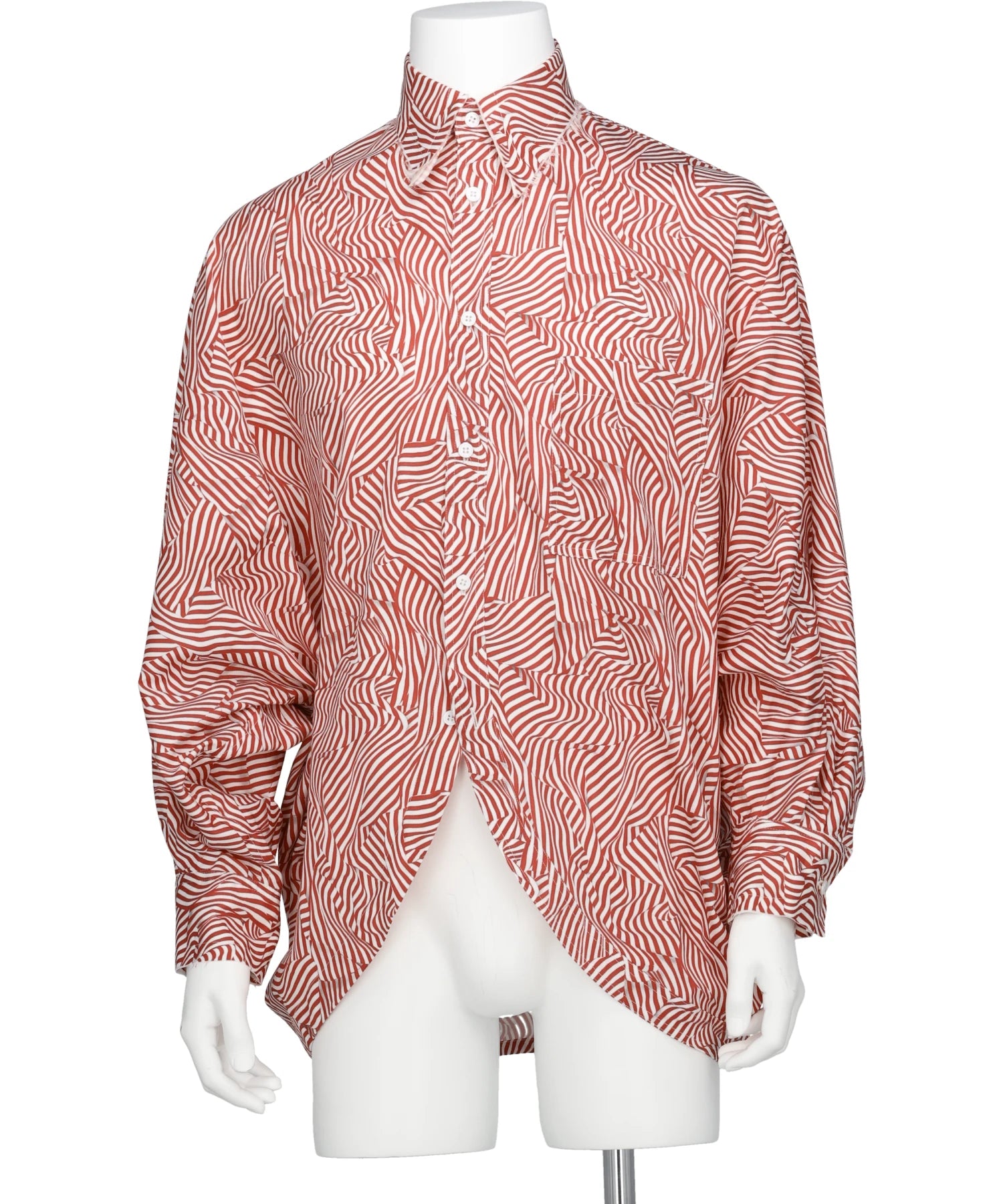 sulvam(サルバム) 2026SS CRAZY STRIPE DOLMAN SHIRT MX-B07-020