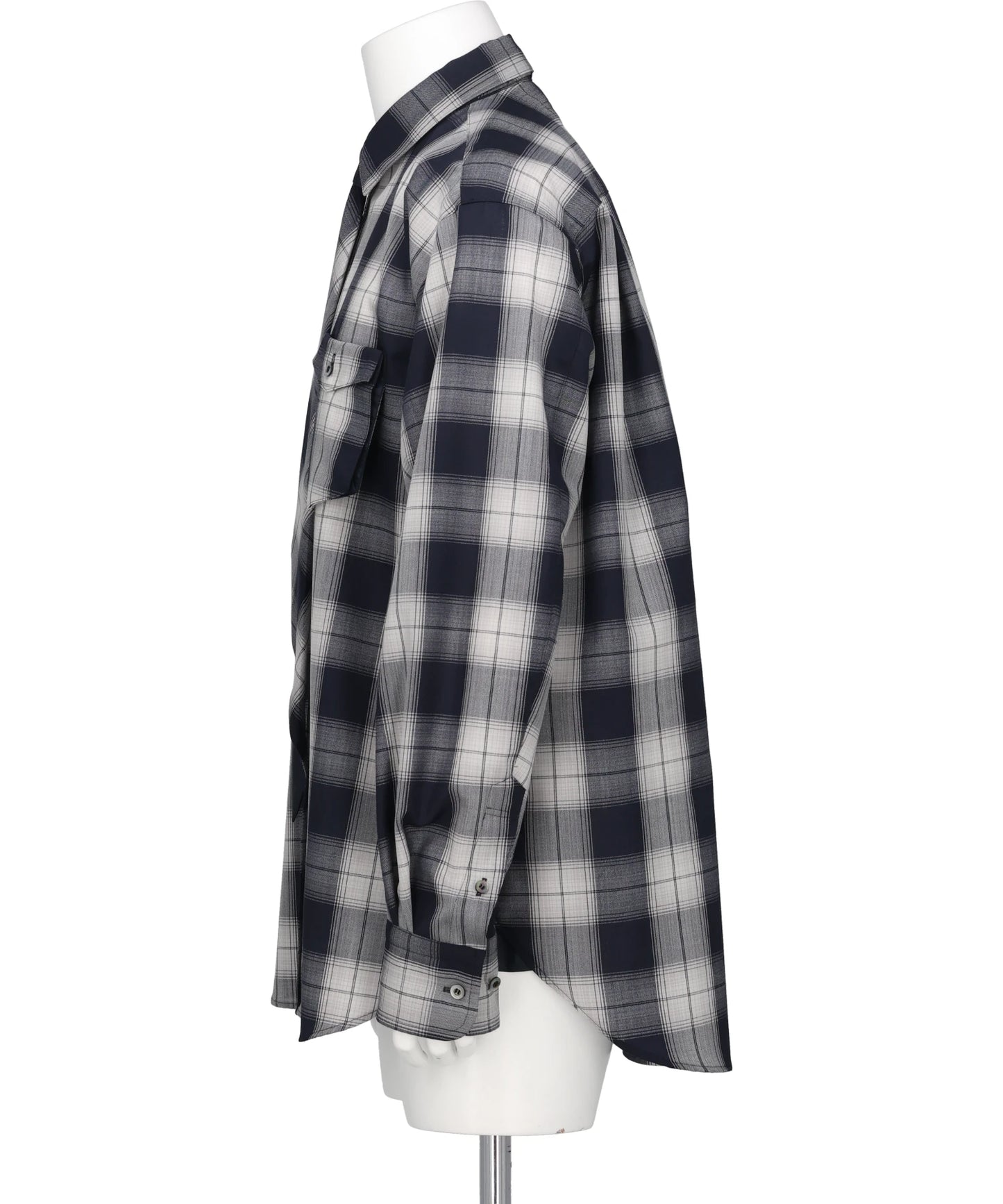 OMBRE CHECK NECKTIE SHIRT