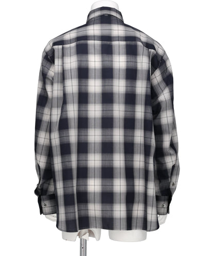 OMBRE CHECK NECKTIE SHIRT