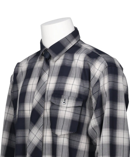 OMBRE CHECK NECKTIE SHIRT