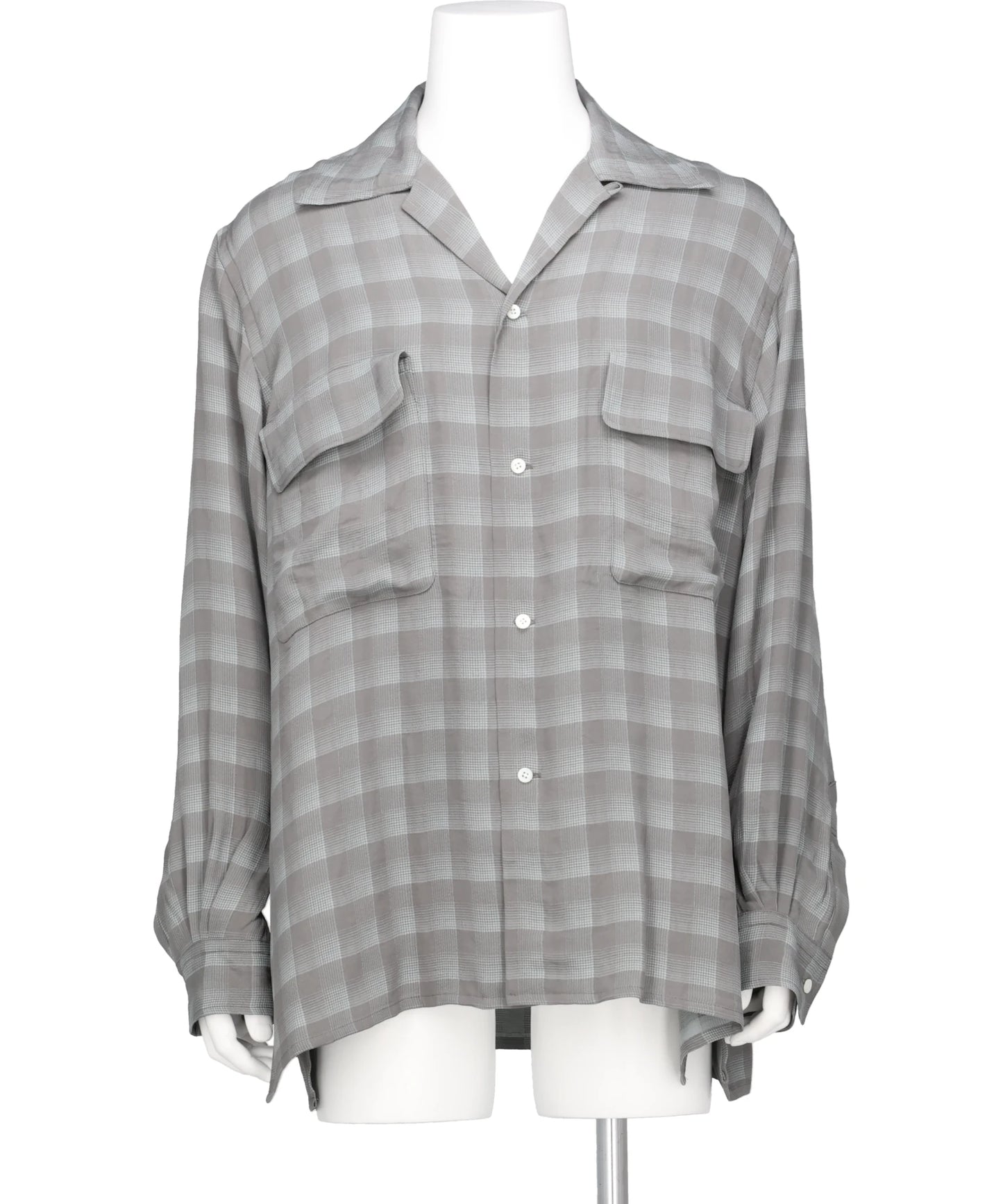 YOKE(ヨーク) 2026SS JACQARD PLAID OPEN COLLAR SHIRT YK26SS01197SH