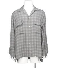 YOKE(ヨーク) 2026SS JACQARD PLAID OPEN COLLAR SHIRT YK26SS01197SH
