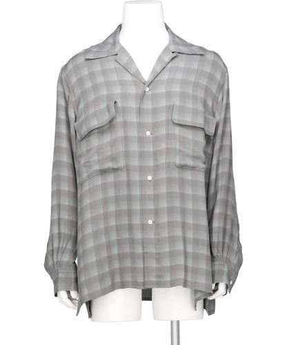YOKE(ヨーク) 2026SS JACQARD PLAID OPEN COLLAR SHIRT YK26SS01197SH
