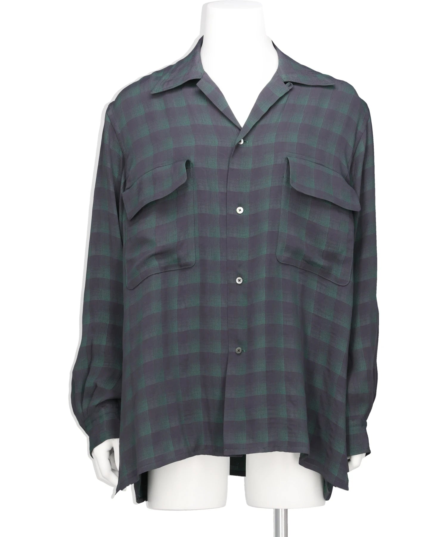 YOKE(ヨーク) 2026SS JACQARD PLAID OPEN COLLAR SHIRT YK26SS01197SH