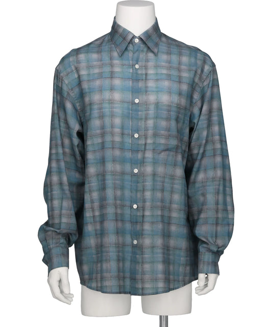 YOKE(ヨーク) 2026SS PRINTED PLAID COTTON TWILL SHIRT YK26SS01199SH