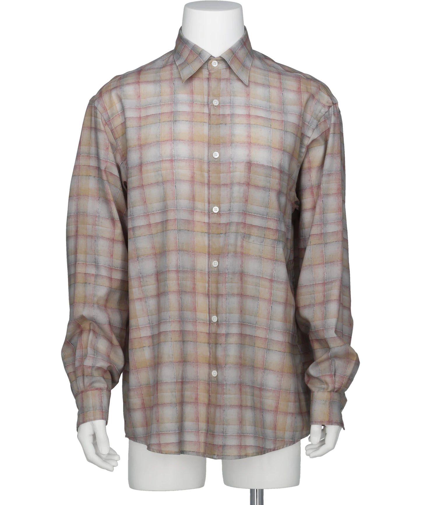 YOKE(ヨーク) 2026SS PRINTED PLAID COTTON TWILL SHIRT YK26SS01199SH