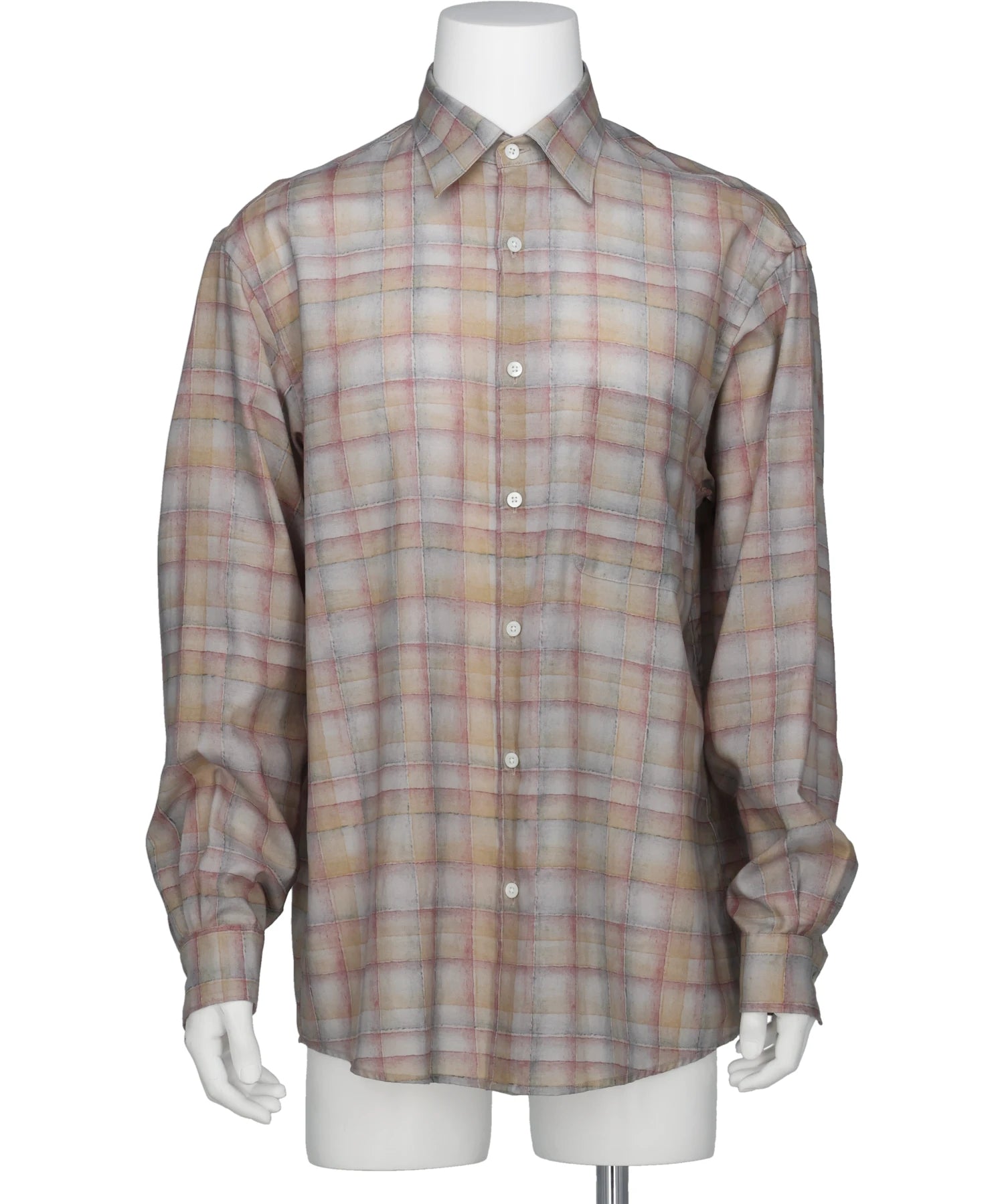 YOKE(ヨーク) 2026SS PRINTED PLAID COTTON TWILL SHIRT YK26SS01199SH