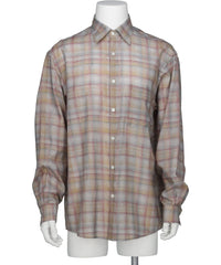 YOKE(ヨーク) 2026SS PRINTED PLAID COTTON TWILL SHIRT YK26SS01199SH
