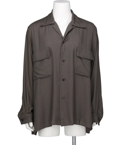 YOKE(ヨーク) 2026SS MODAL DOUBLE POCKET OPEN COLLAR SHIRT YK26SS01215SH