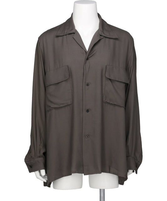 YOKE(ヨーク) 2026SS MODAL DOUBLE POCKET OPEN COLLAR SHIRT YK26SS01215SH