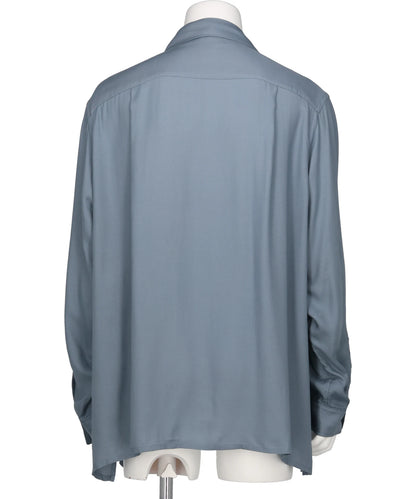 MODAL DOUBLE POCKET OPEN COLLAR SHIRT