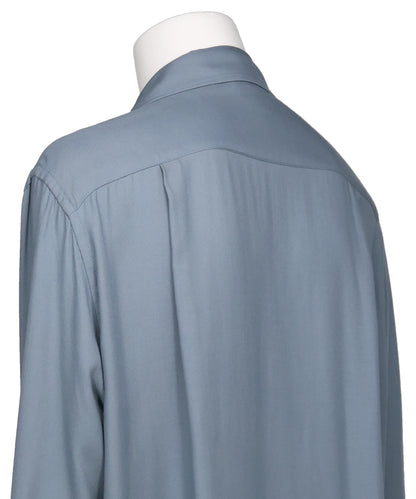MODAL DOUBLE POCKET OPEN COLLAR SHIRT