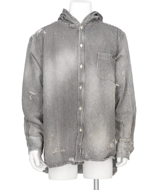 KAMIYA(カミヤ)HOODED HICKORY SHIRT