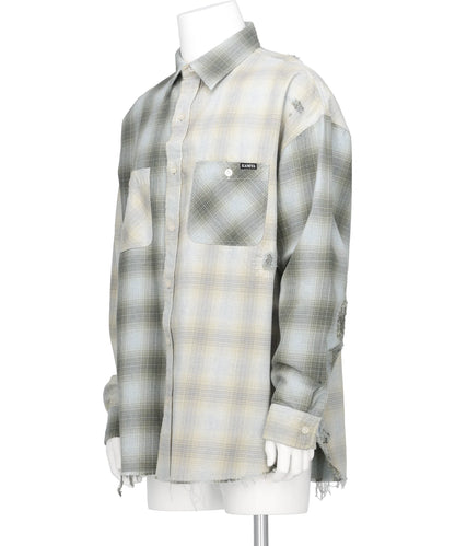 REPAIRED CRAZY CHECKED SHIRT