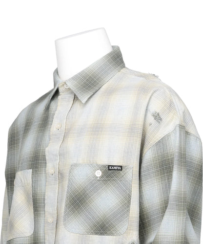 REPAIRED CRAZY CHECKED SHIRT