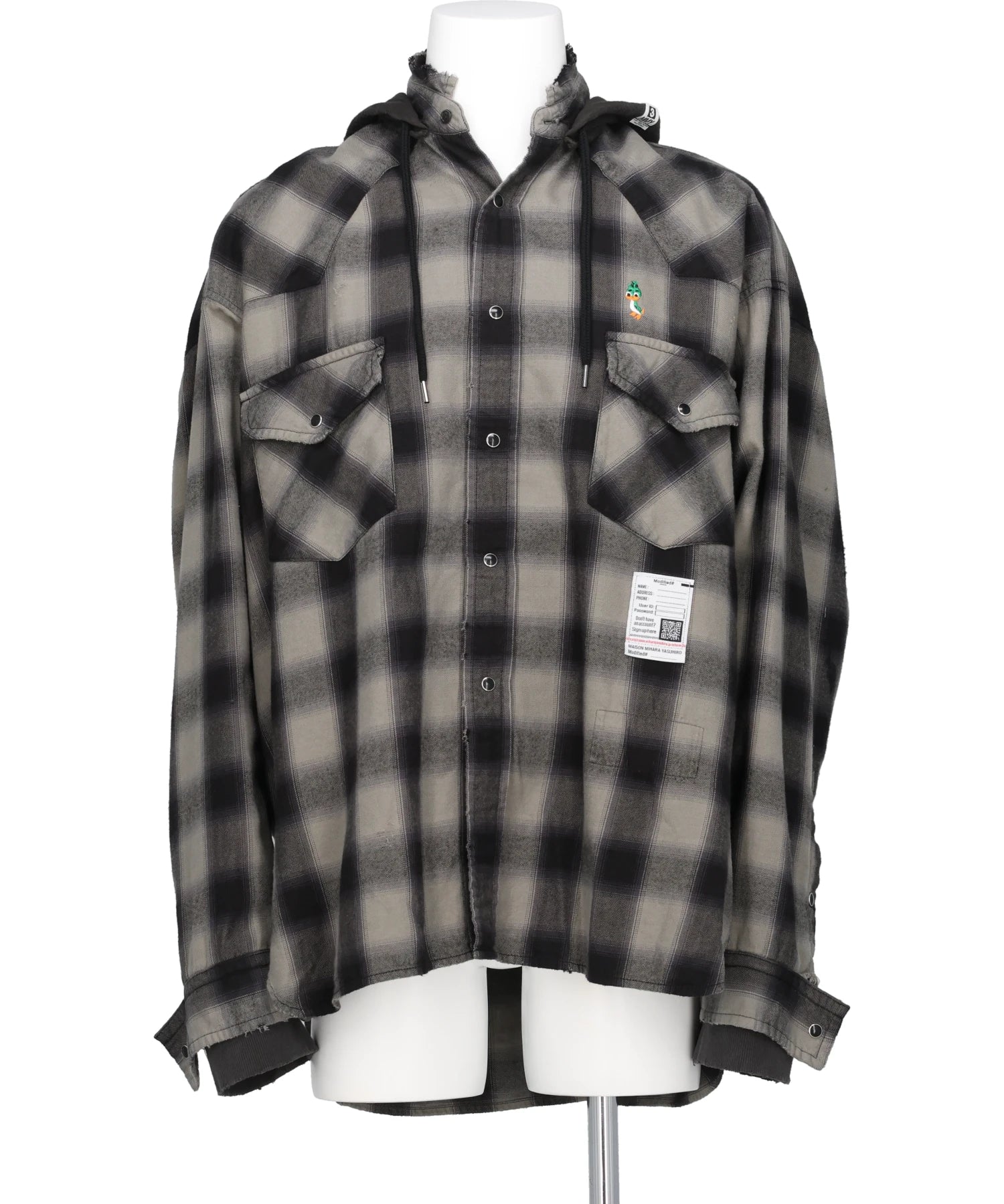 Maison MIHARA YASUHIRO(メゾンミハラヤスヒロ) 2026SS SWEAT HOODIE L/S SHIRTS J16SH182