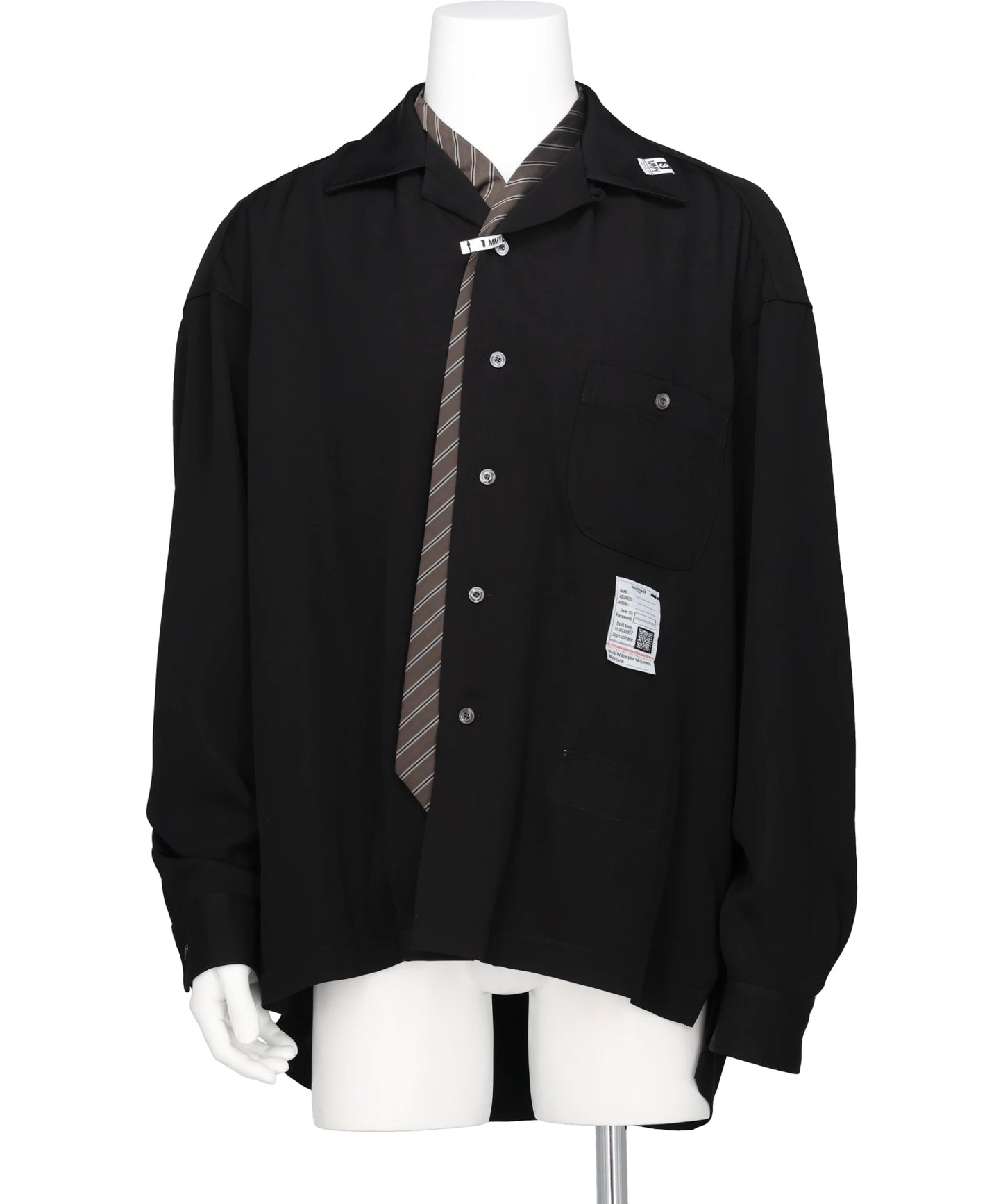 Maison MIHARA YASUHIRO(メゾンミハラヤスヒロ) 2026SS ATTACED TIE L/S SHIRTS J16SH187