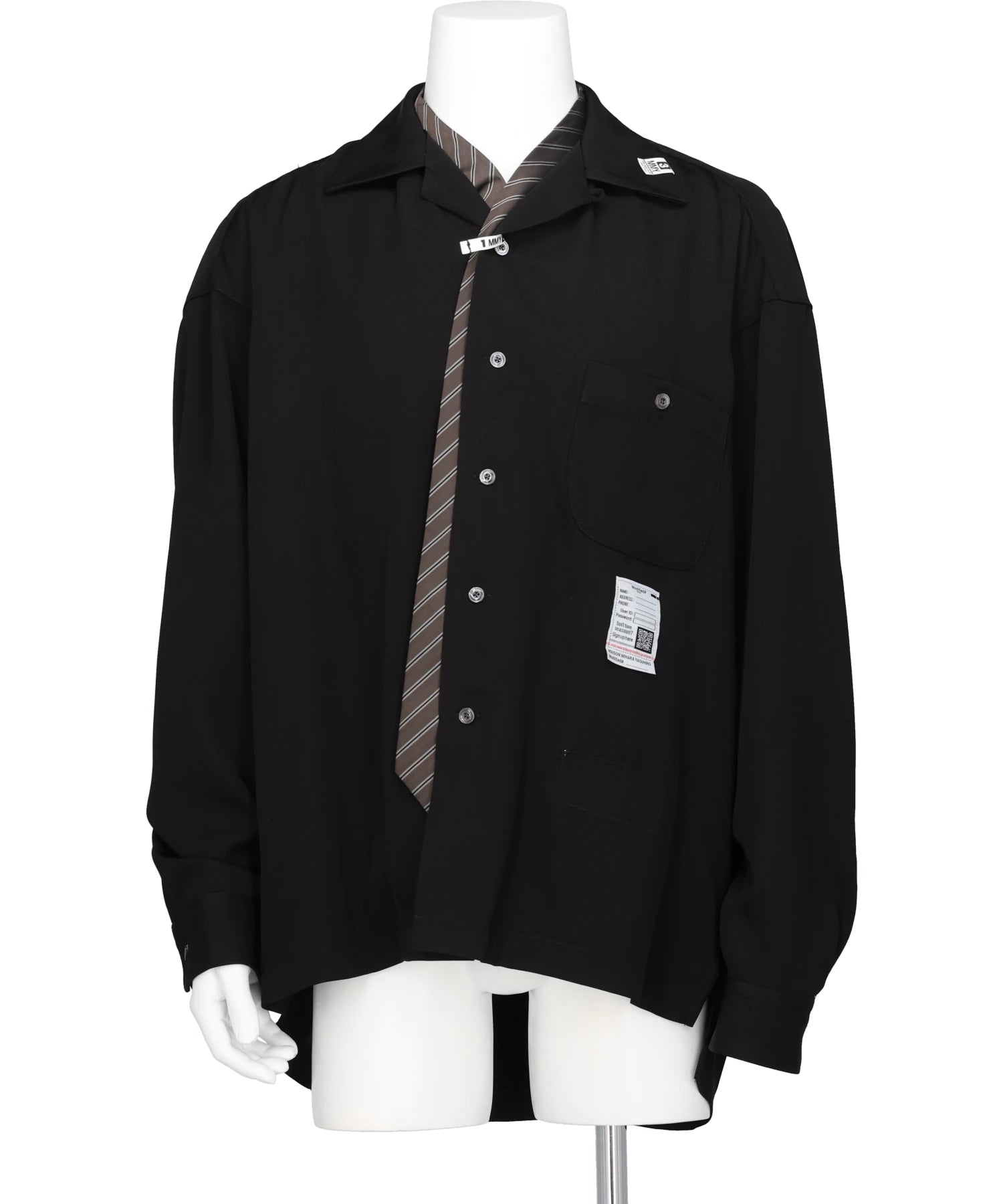 Maison MIHARA YASUHIRO(メゾンミハラヤスヒロ) 2026SS ATTACED TIE L/S SHIRTS J16SH187