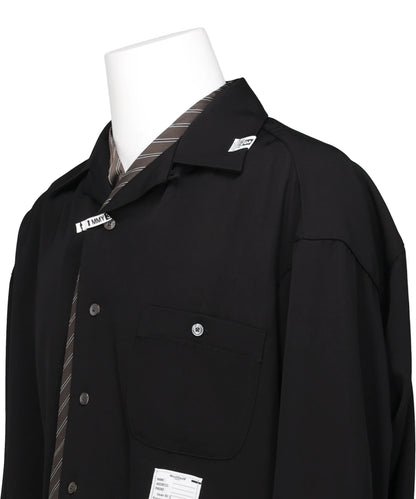 ATTACED TIE L/S SHIRTS
