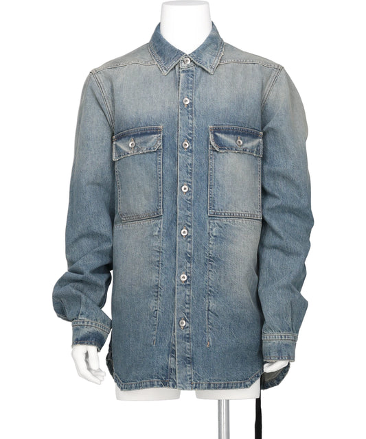 DRKSHDW(ダークシャドウ) 2026SS OUTERSHIRT - WASHED INDIGO DU01F4755DWB